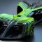 Зелёный супер кар
