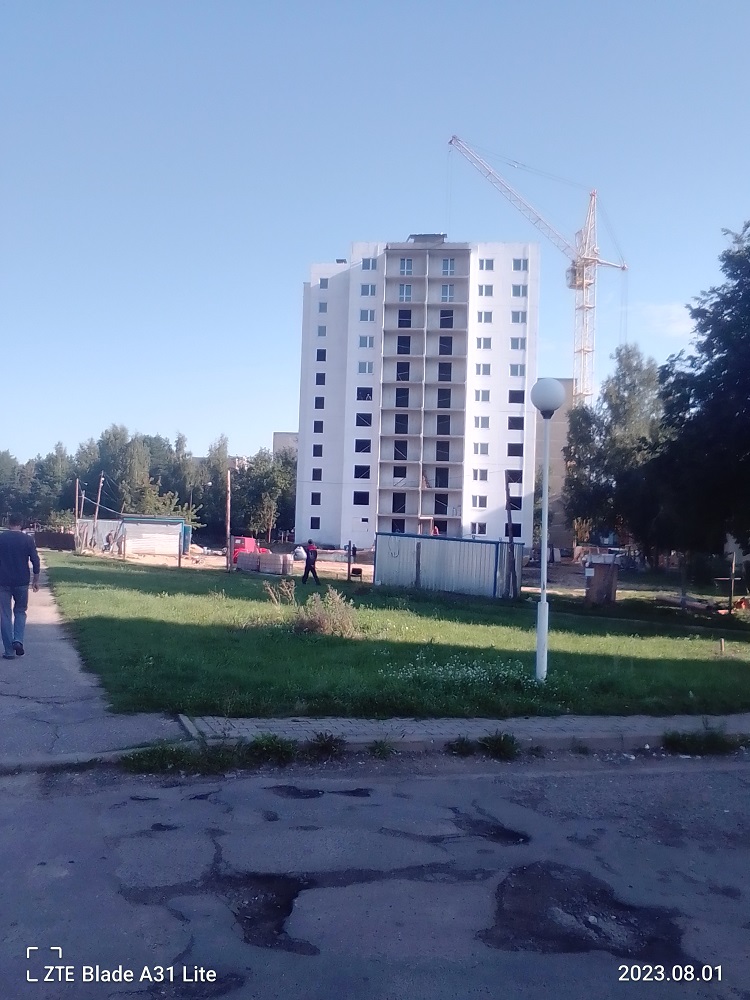 Исторические фото. Строительство новой Ульяновской улицы в Бобруйске